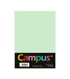 Papel A4 Campus 80g 100 Hojas Verde Claro